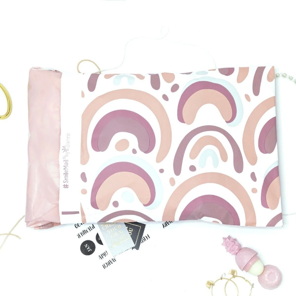 50 Boho Rainbows 6x9 Poly Mailers - Picture 2 of 3